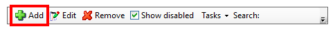 Add button
