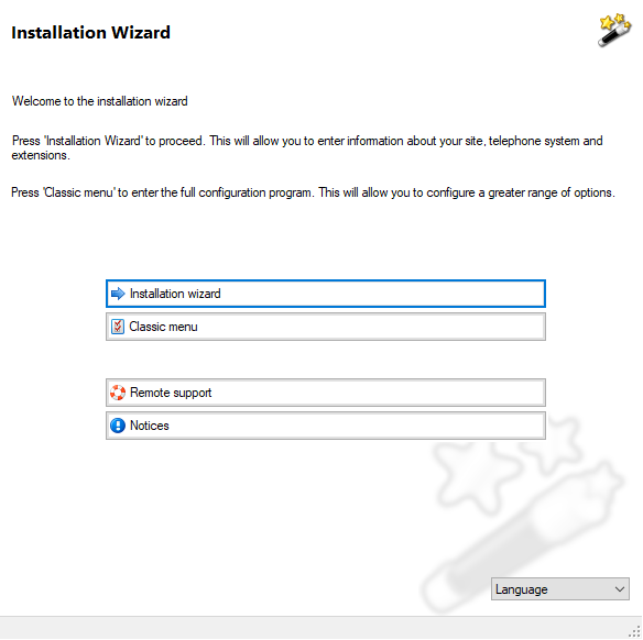 Installation Wizard