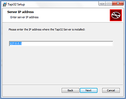 Install Wizard IP address